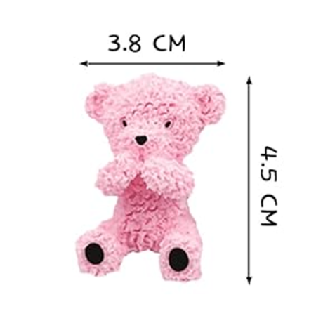 Teddy bear shape silicone mould size