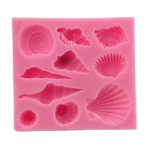 10 Seashells Conch shape Silicone Fondant Mould