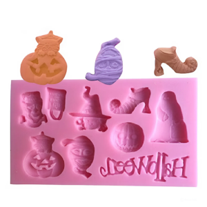 Halloween Ghost, Mummy face, Halloween Pumpkin, Scary face 3D Shape Silicone Fondant Mould