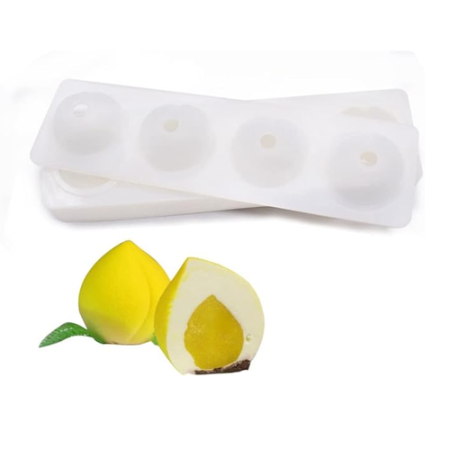 pEACH fRUIT SHAPE SILICONE MOULD 5
