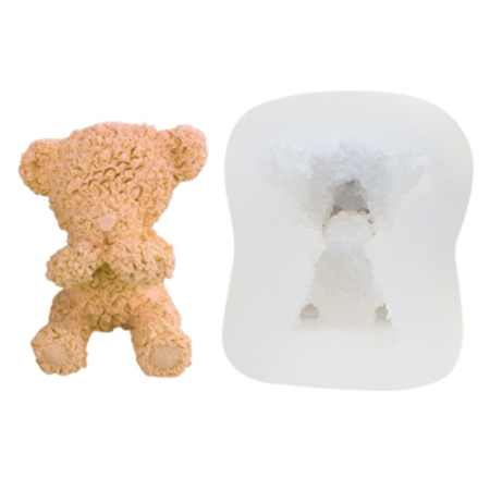 teddy shape silicone mould 4
