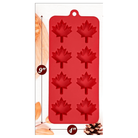 Maple Leaf Shape silicone Mould size