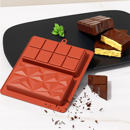 2 cavity Kunafa Chocolate silicone Mould 1