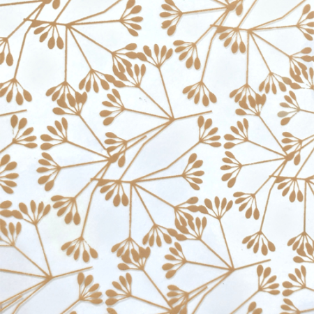 Chocolate Transfer Sheet A3 Flower Blossom Design