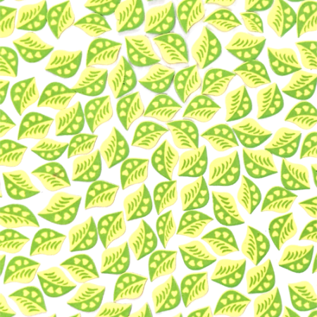 Chocolate Transfer Sheet A3 Green Colour Leaf Design
