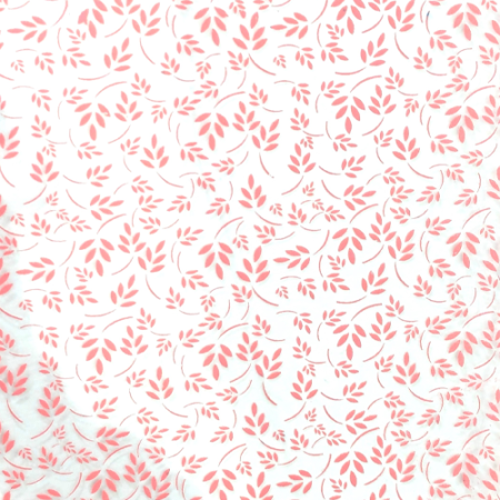 Chocolate Transfer Sheet A3 Pink Leaf Branches