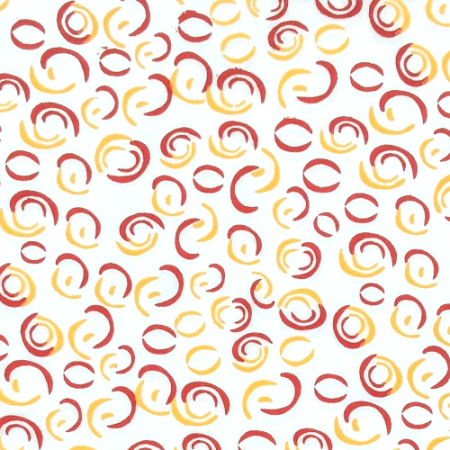 Chocolate Transfer Sheet A3 Red and Yellow Colour Curves Design