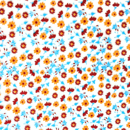 Chocolate Transfer Sheet A3 Red and Yellow Colour Flower Design