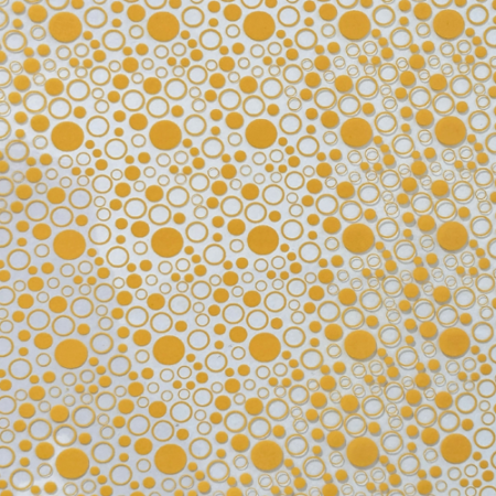 Chocolate Transfer Sheet A3 Yellow Colour Bubbles Design