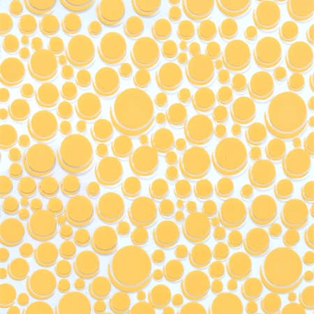 Chocolate Transfer Sheet A3 Yellow Colour Round Design