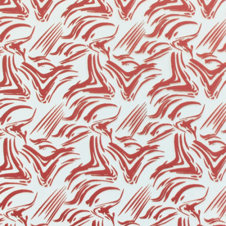 Chocolate Transfer sheet A3 Red Colour Rough Design
