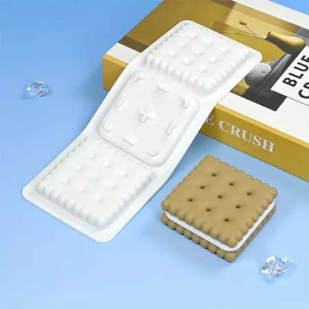 square shape Cookie silicone mould 1