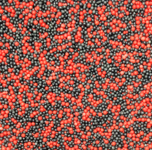 1mm Red and Black pearl Sprinkles