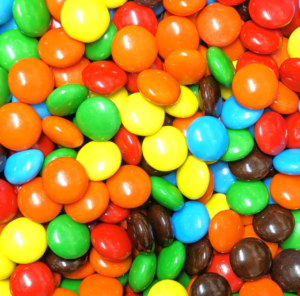 Chocolate multi color gems sprinkles