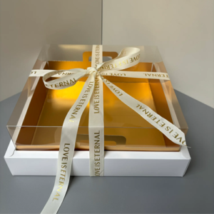 Premium Cake Box Gold