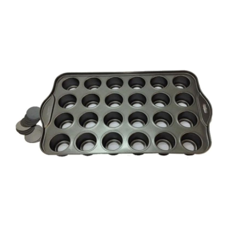 24 Cavity Removable Bottom Cupcake Pan 1