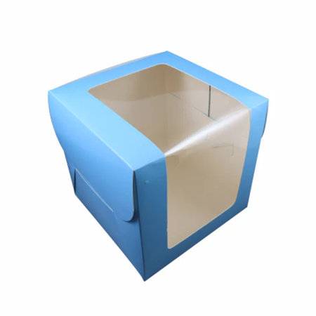 Blue Colour Cake Box