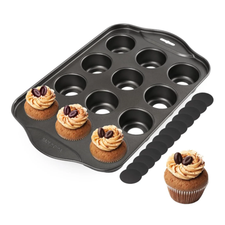 Bottom removable cupcake pan