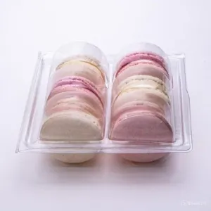 6 Cavity Plastic Macaron Box
