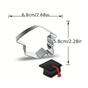 Graduation Cap shape cookie cutter