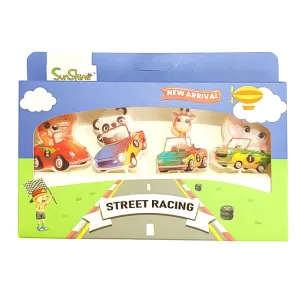 Street racing Animals cake topper